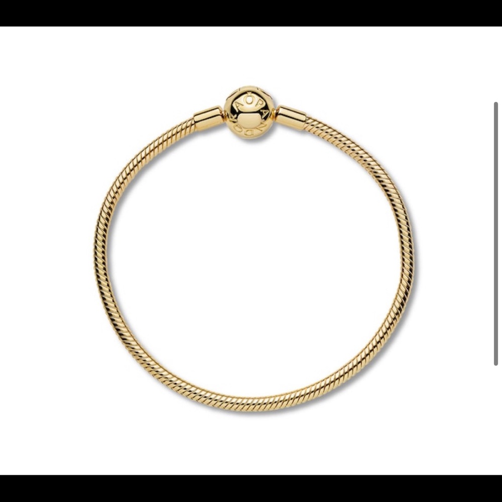 pandora snake chain bracelet in gold